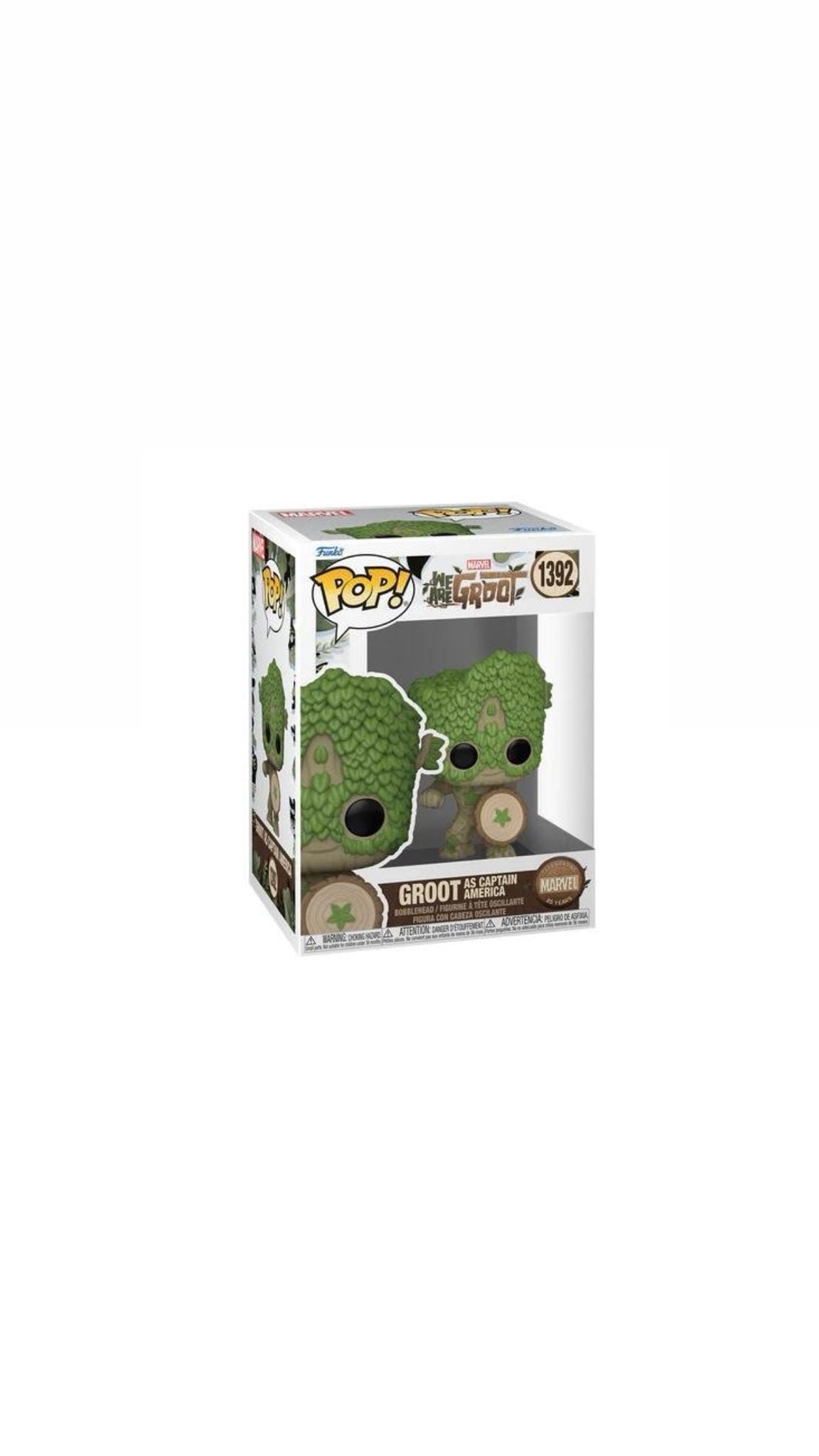 Funko Pop Groot as Captain America 1392